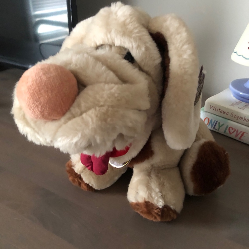 Mr. Wrinkles Plush dog